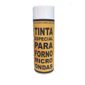 Tinta Interna e Externa Para Forno Microondas Cor Branca 120 ml